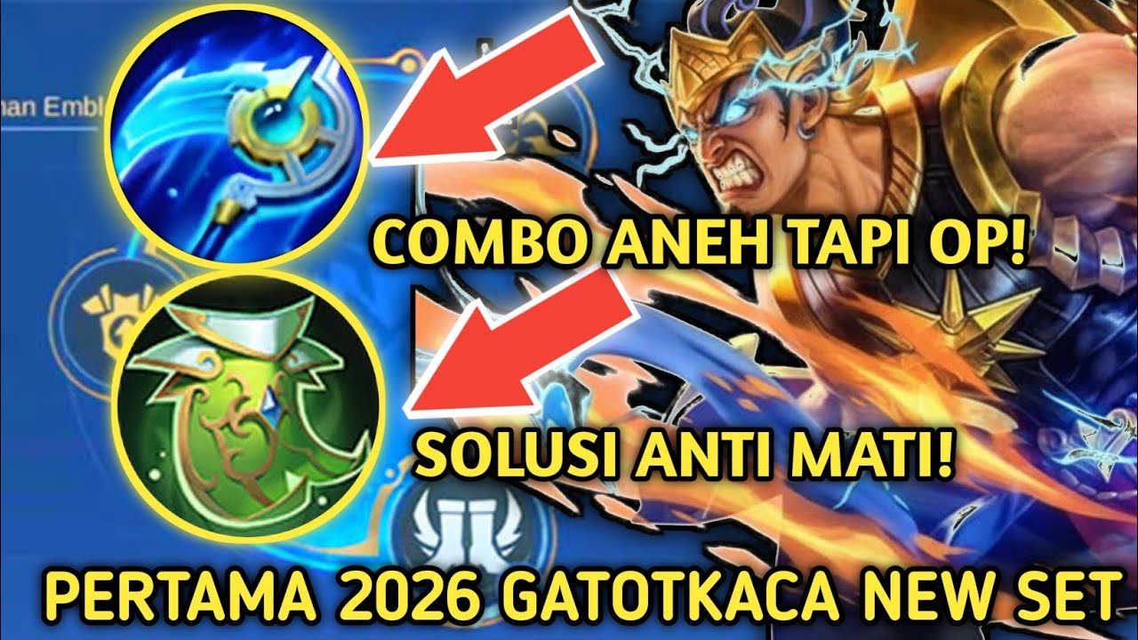 PERTAMA DI 2026! SETTING EMBLEM DAN BUILD GATOTKACA TERSAKIT 2026 | GATOTKACA 2026
