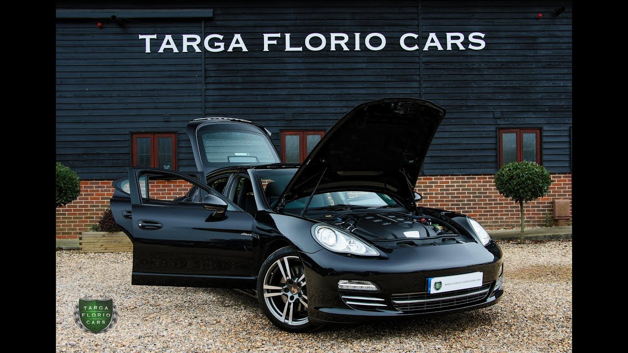 Porsche Panamera 3.0 V6 Diesel Platinum Edition 4dr Tiptronic S Automatic in Basalt Black 2013