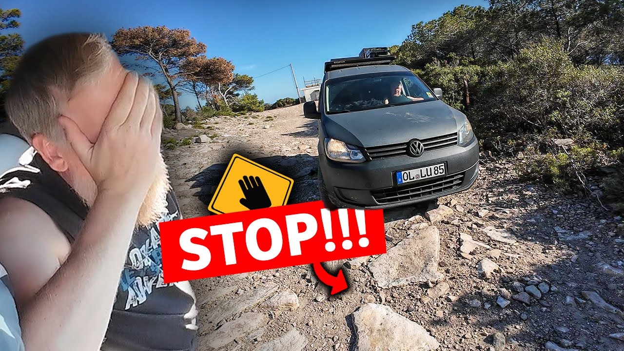 STOP, SPITZE STEINE! 😯 DER SCHWIERIGE SCHOTTERWEG AUF SARDINIEN ZUM SCHLAFPLATZ - TEIL 1/2