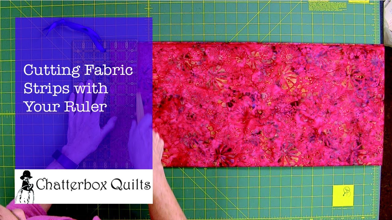 Cutting Fabric Strips with Your Ruler