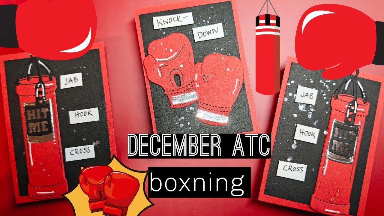ATC UTMANING DECEMBER MED BOXNINGSTEMA I SVART & R&Ouml;TT