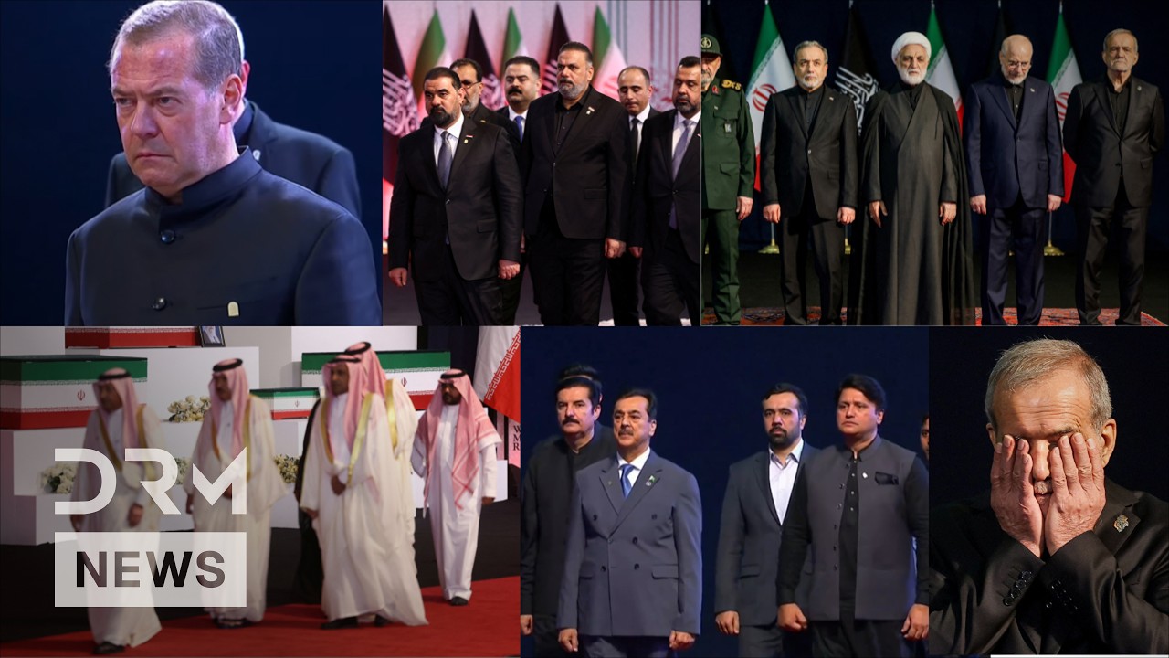 Russia, Taliban, Armenia, Pakistan, Saudi Leaders Gather to Honor Khamenei at State Funeral | AQ1G