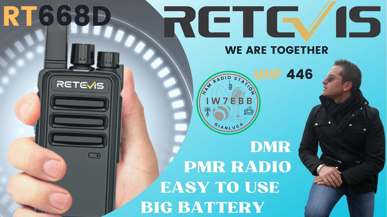 Radioamatori-Retevis RT668D #pmr #retevis #retevis15 #uhf #radioamatori #hamradio #unboxing #rt668d