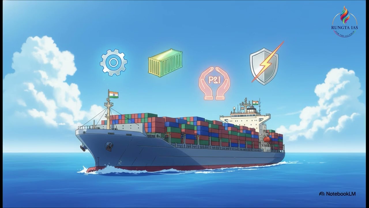 Bharat Maritime Insurance Pool (BMIP): India&rsquo;s Maritime Shield Explained 🚢🔥 Rungta IAS