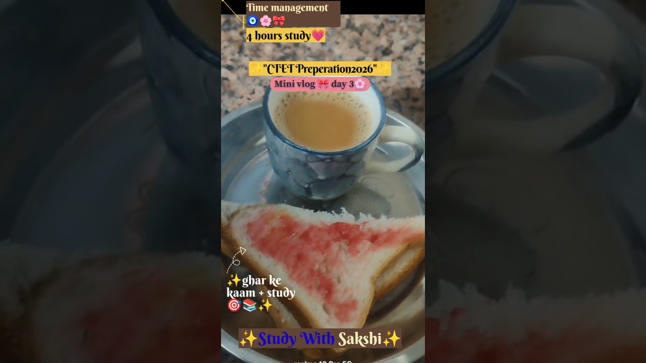 🔥​"Balancing Housework + CTET Preparation 📚✨ Day 3/100 Challenge🧿🫶🏻✨🔥