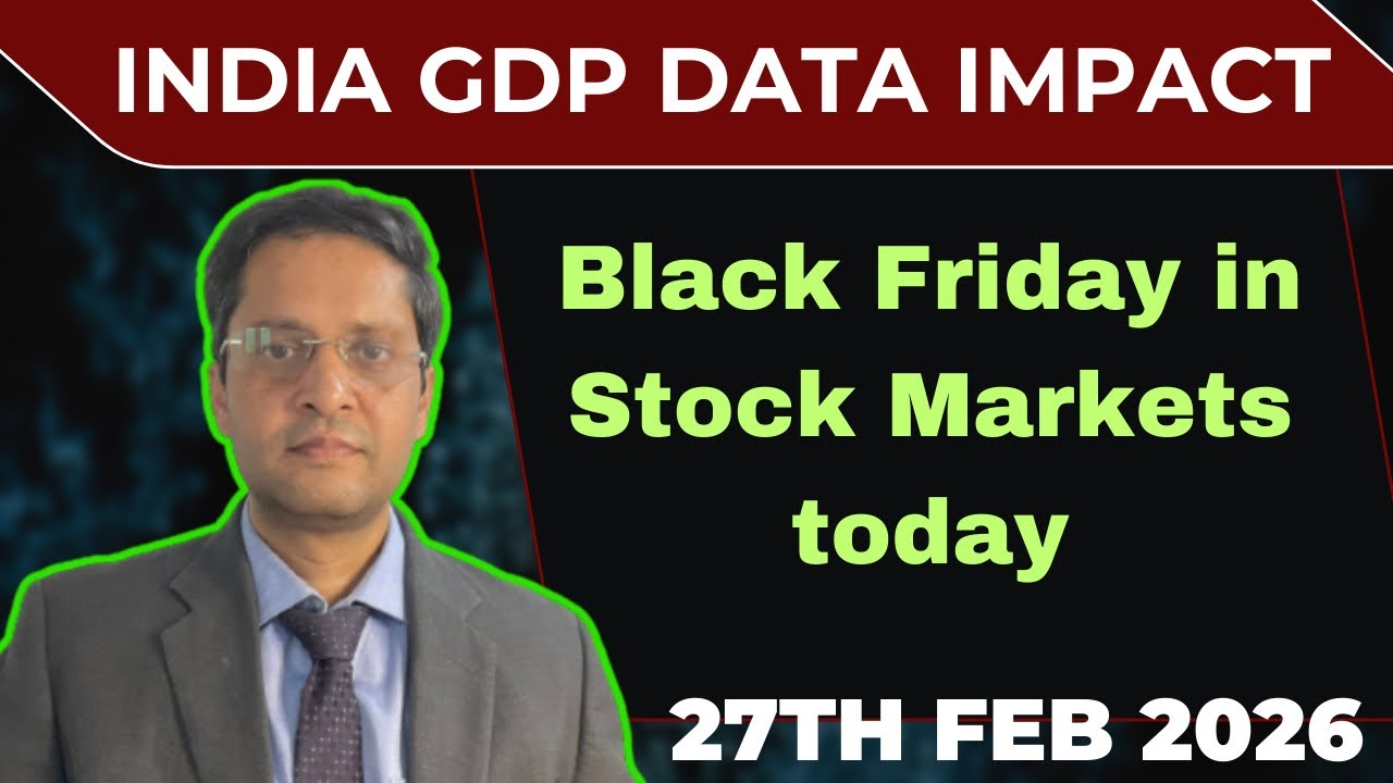 India GDP data news|India GDP data impact on markets|Big crash in stockmarket today|Global markets