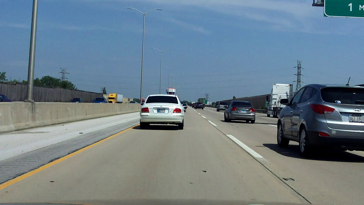 Tri-State Tollway (Interstate 294 Exits 5 to 17) northbound