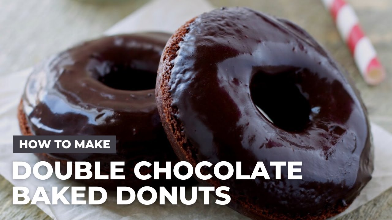 How to Make Double Chocolate Baked Donuts