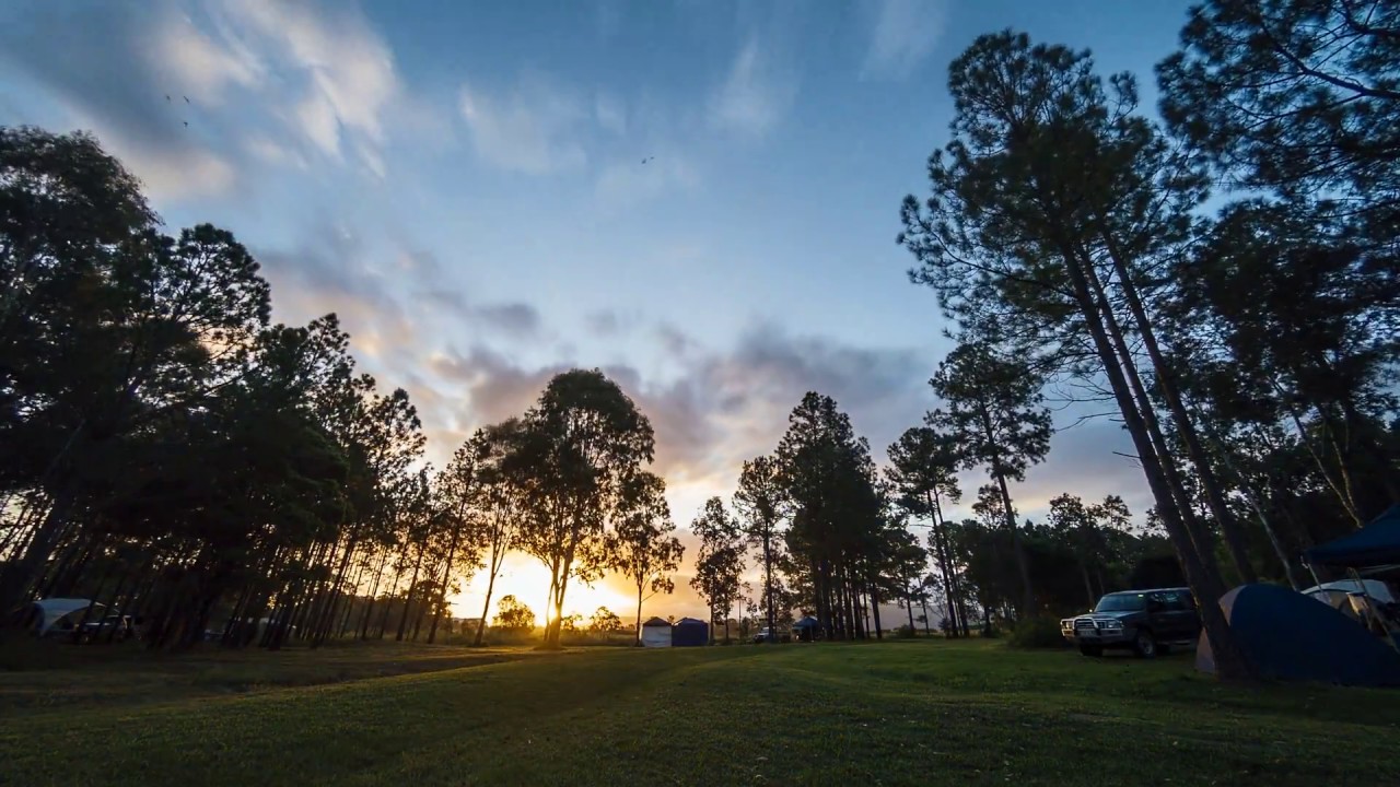 Woodford Camping Sunset Time Lapse
