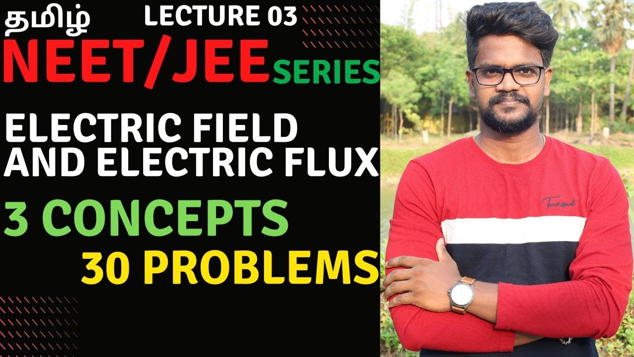 Electric Field|Electric Flux|Concept and Problems|JEE||NEET Physics|Tamil|Muruga MP#neet#jee#tamil