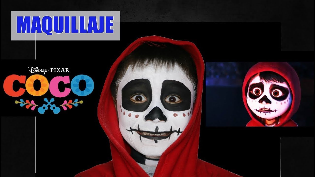 MAQUILLAJE INSPIRADO EN LA PELICULA COCO - MAQUILLAJE PARA NIÑOS -DISNEY PIXAR -Maglambymaleisa