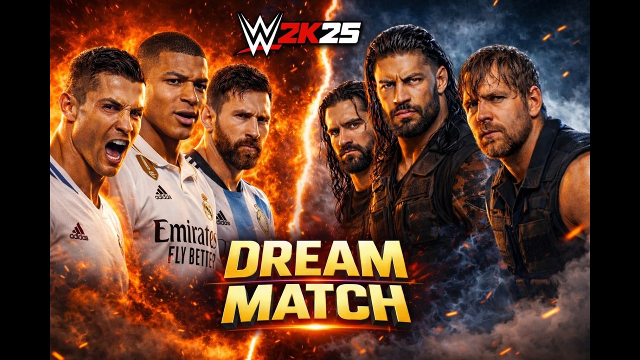 Real Goat VS The Shield | Live Match WWE2k25 #shortslive #CR7 #messi #shorts #shortsfeeds