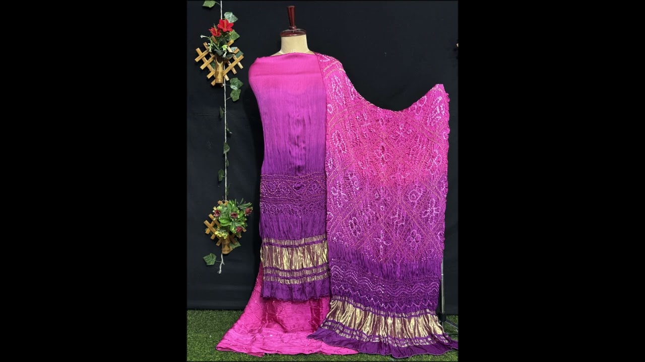 Bandhanj saree|| designer bandhani collections|| manufacturing 