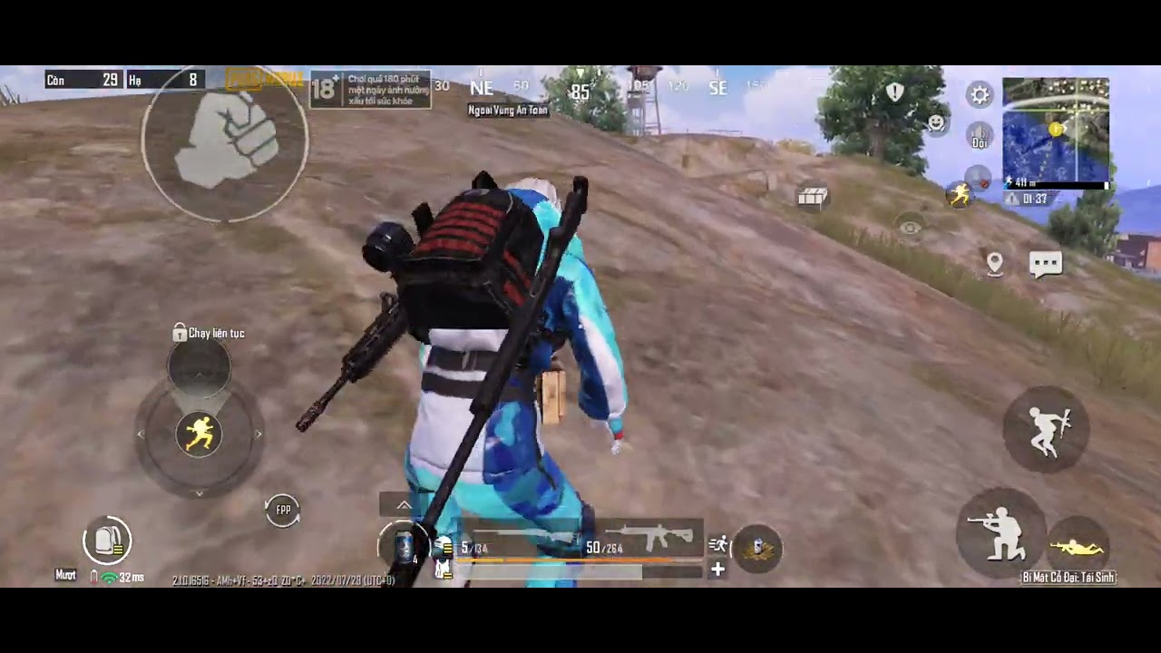 #pubgmobile test game tr&ecirc;n Samsung a90 5G Snapdragon 855