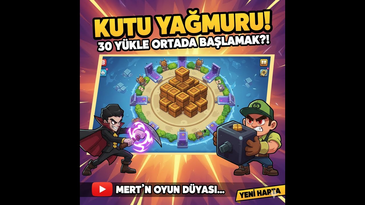 BRAWL STARSTA İMKANSIZ HARİTA YAPTIM 😱😱😱 ( TÜM KUTULAR ORTADA ) #brawlstars #mico #mortis #grom
