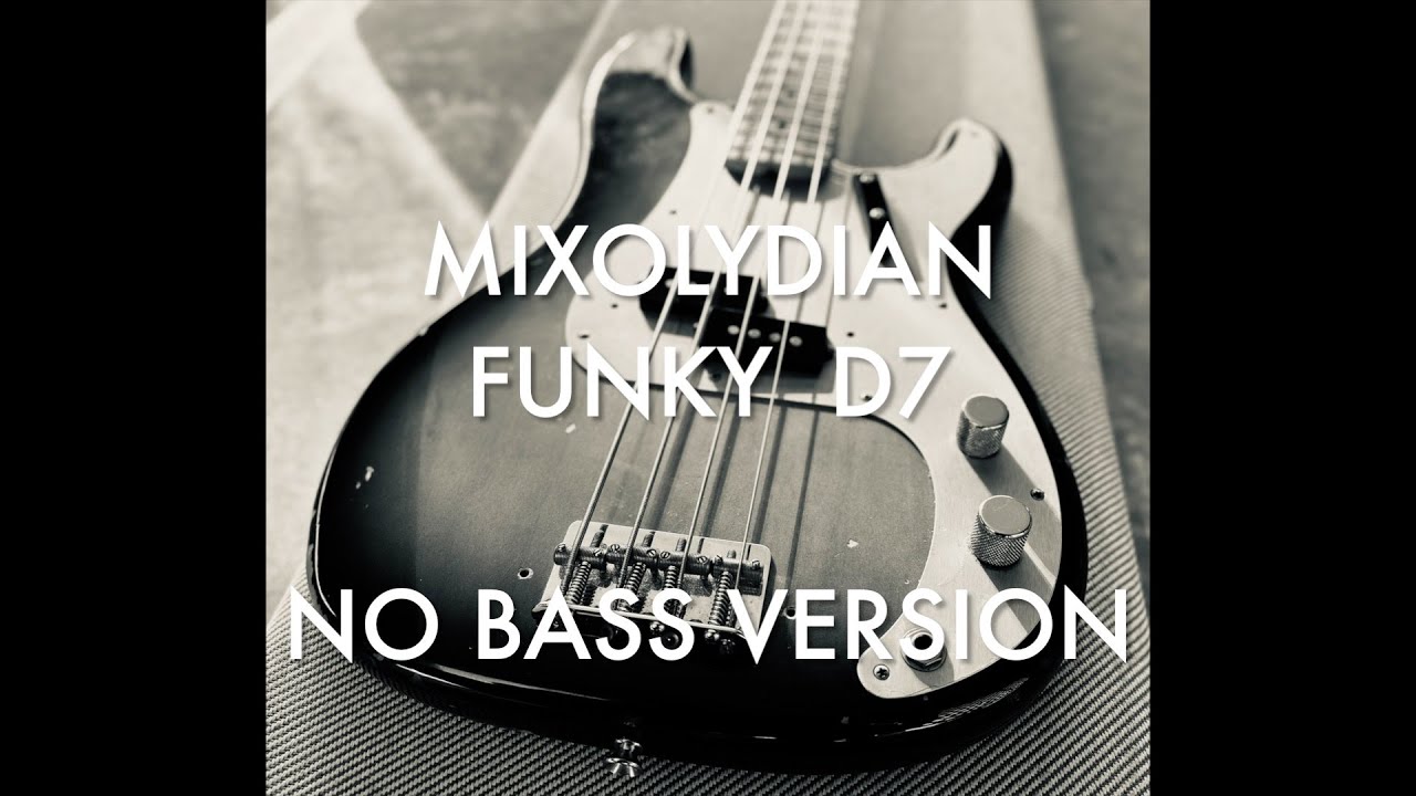 Mixolydian D7 1 Chord Funky Vamp - NO BASS Backing Track