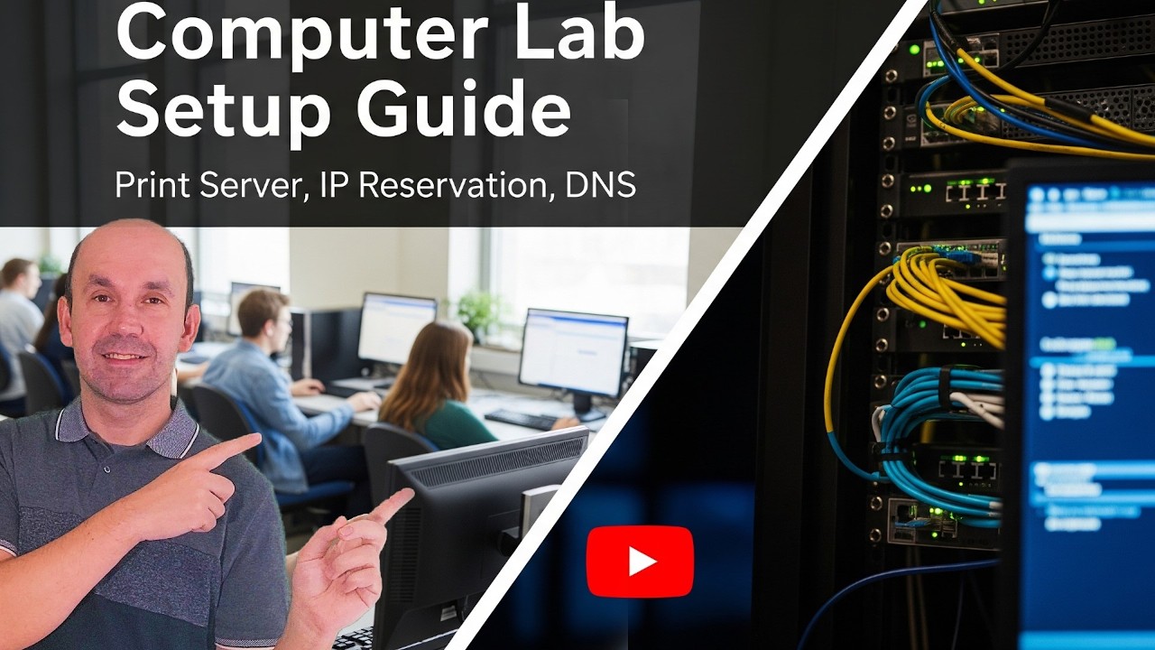 Getting started with Computer Lab, Configuring Print Server, IP Reservation, DNS entry, Free Course