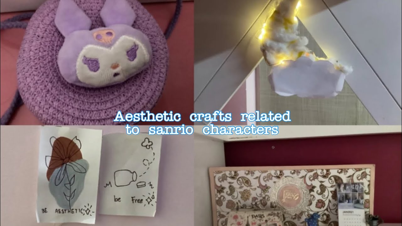 Simple aesthetic craft #aesthetic #crafts #cinnamoroll #kuromisthetic