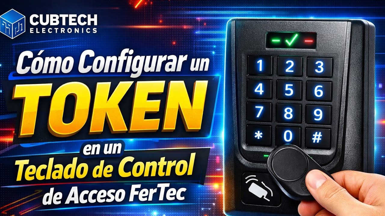 Cómo Configurar un Token en un Teclado de Control de Acceso FerTec Paso a Paso (Fácil y Rápido)