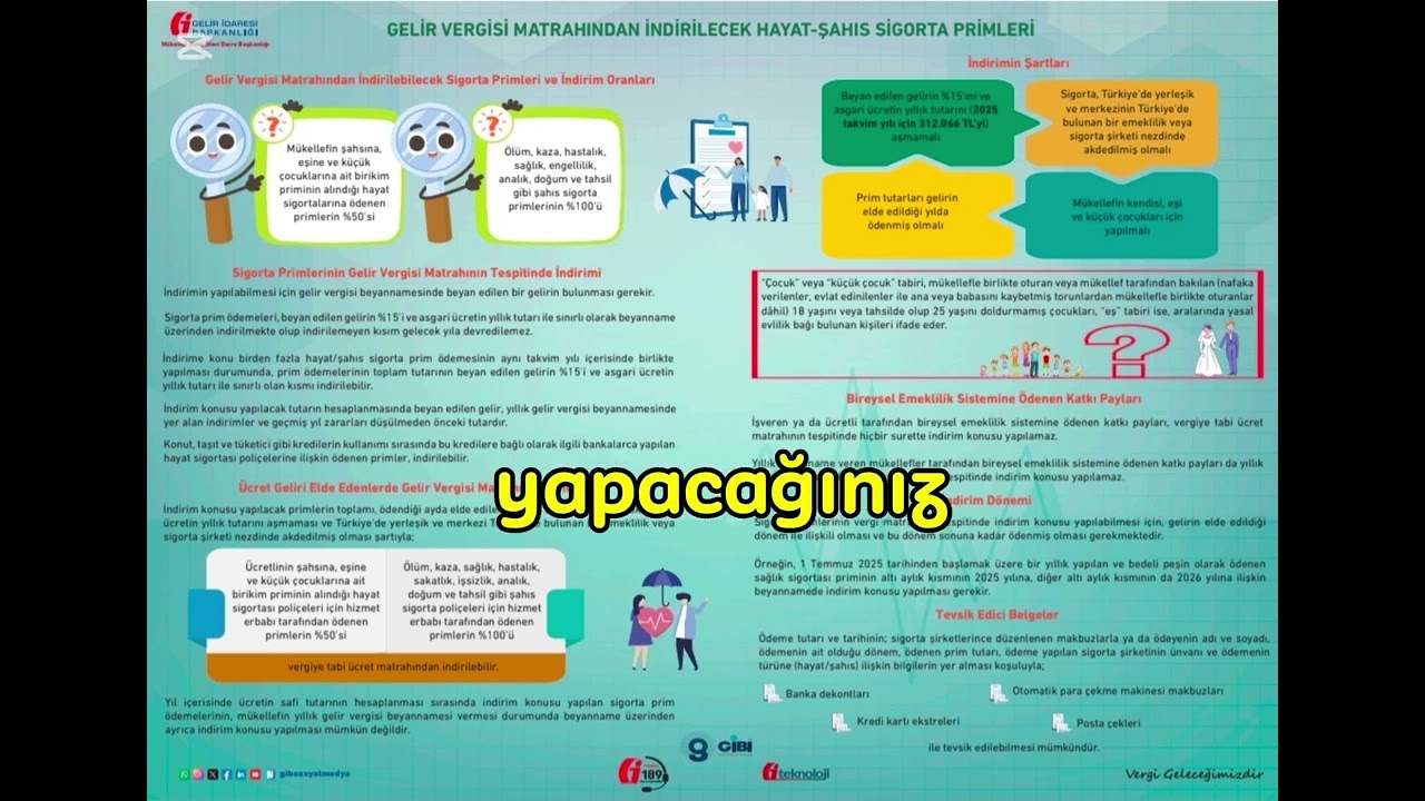 Hayat ve Şahıs Sigortalarınızı Vergiden Nasıl Düşersiniz?