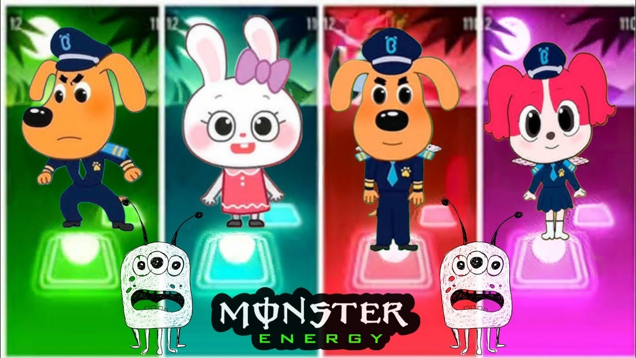 Sheriff Labrador 🆚Police Officer 🆚 Sheriff Papillon 🆚 Sheriff Labrador 🎶 Tiles Hop EDM Rush68#game 
