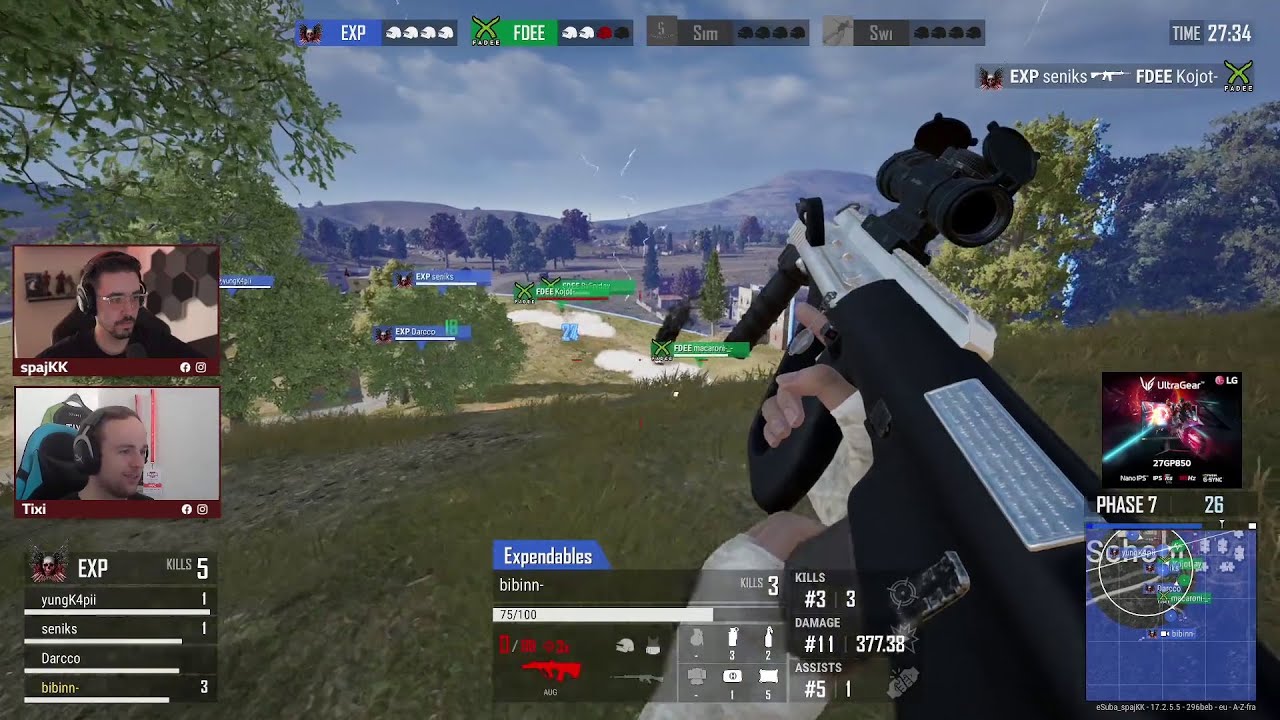 Spajkk,Tixi: Něco málo z PUBG Squad Cup powered by LG Ultragear Kvalifikace #1