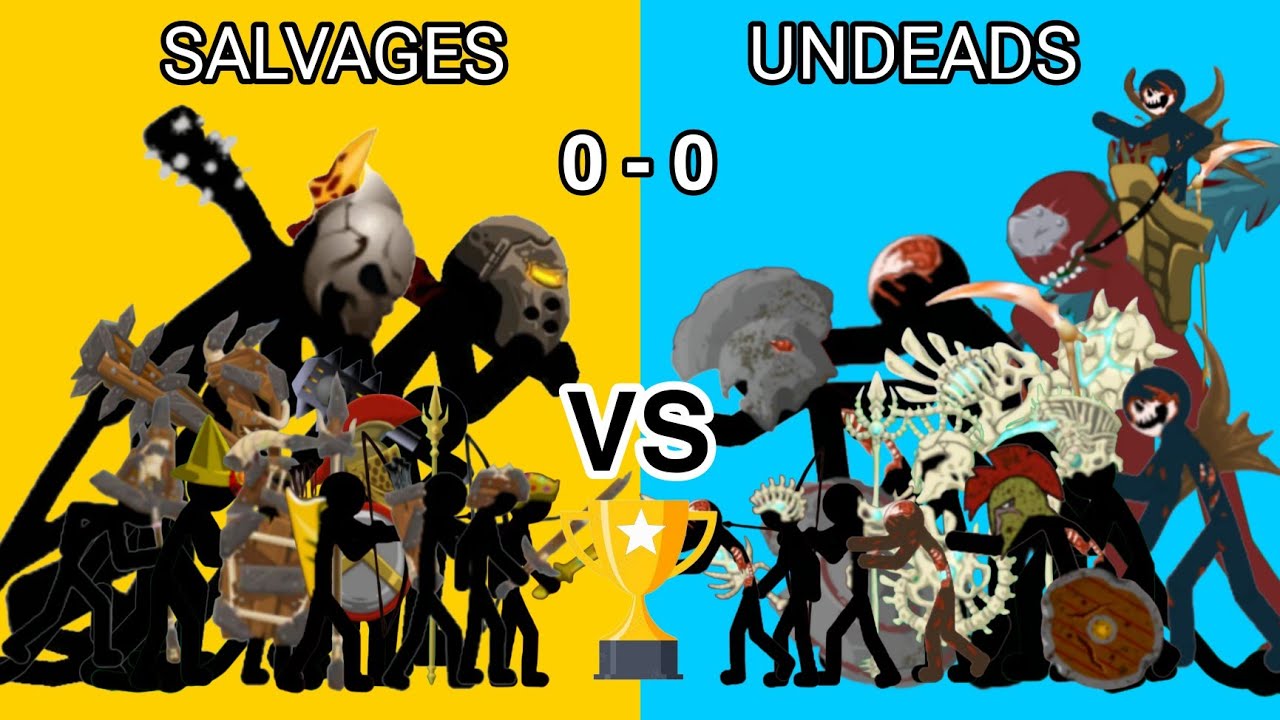 Salvage stickman vs undead stickman - stickman costume tournament - stick war legacy 