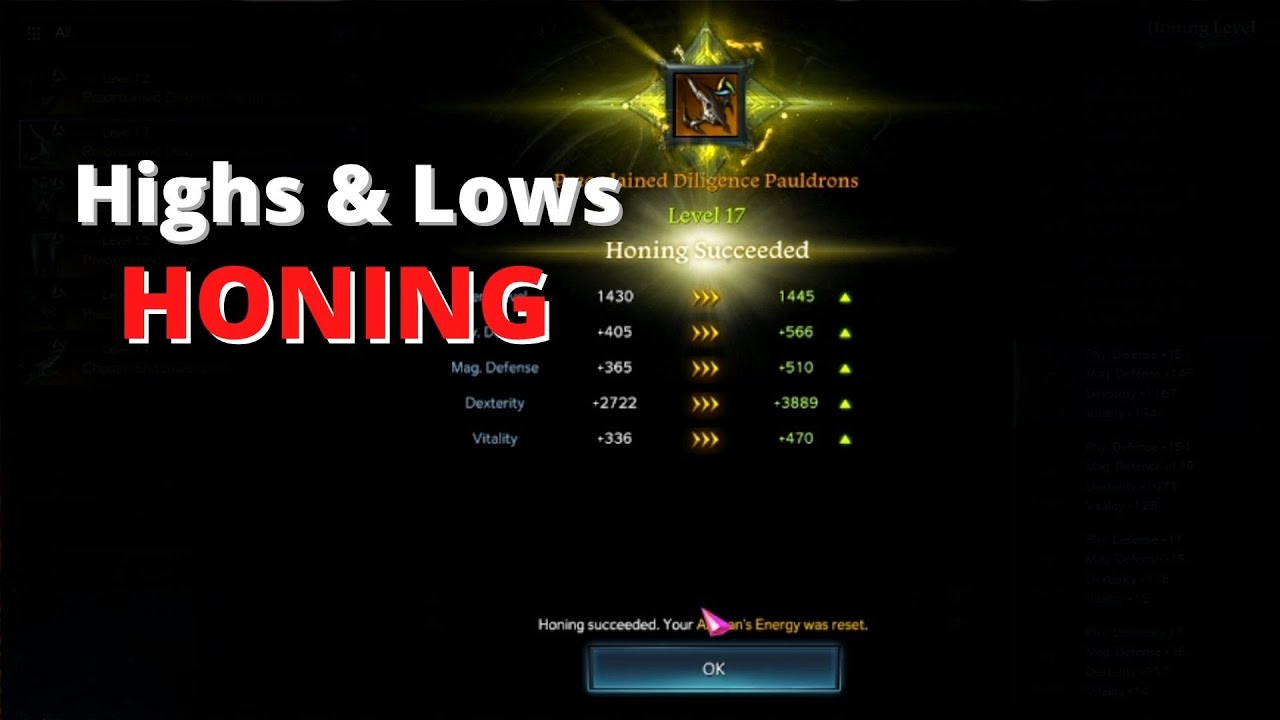 Lost Ark - The Highs and Lows of HONING!