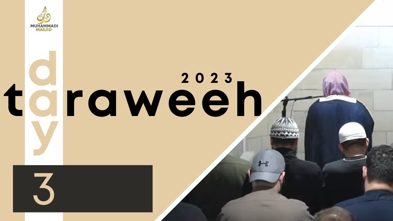 Day 3: Live Taraweeh (2023) ||  Ustadh Muhammad Huzaifah, Hafiz Asad & Hafiz Hassan
