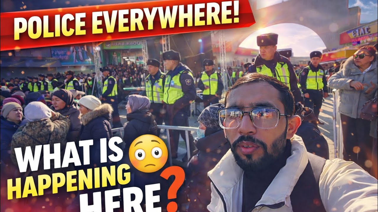 What’s Really Happening Here? Full Crowd Scene in Kyrgyzstan“یہاں کیا ہو رہا ہے؟ ہر طرف پولیس �