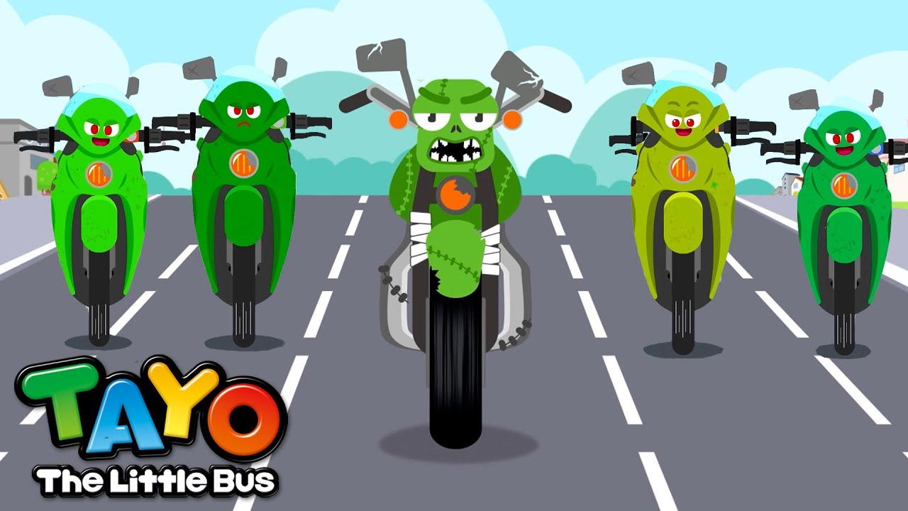 Spooky Zombie Motorcycles Stories & Songs!🧟 | Halloween Movies & Songs for Kids | Tayo Rescue Team