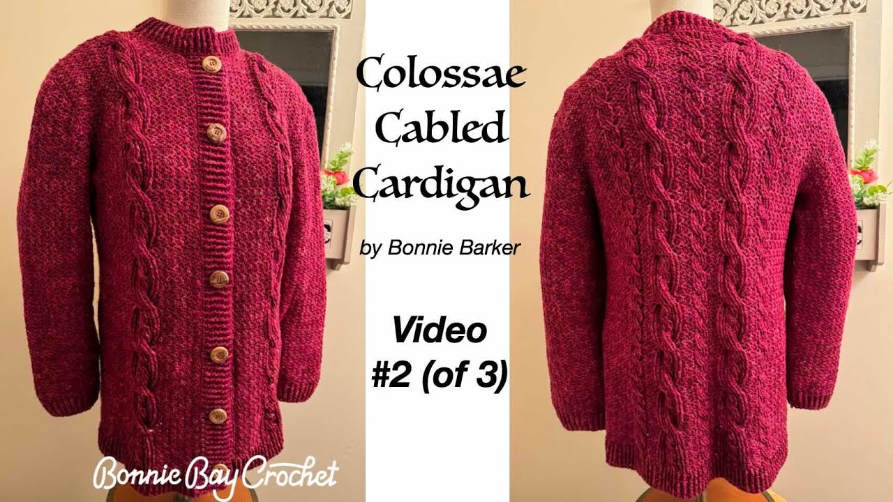 Colossae Cabled Cardigan Part 2: Front Panels & Connecting