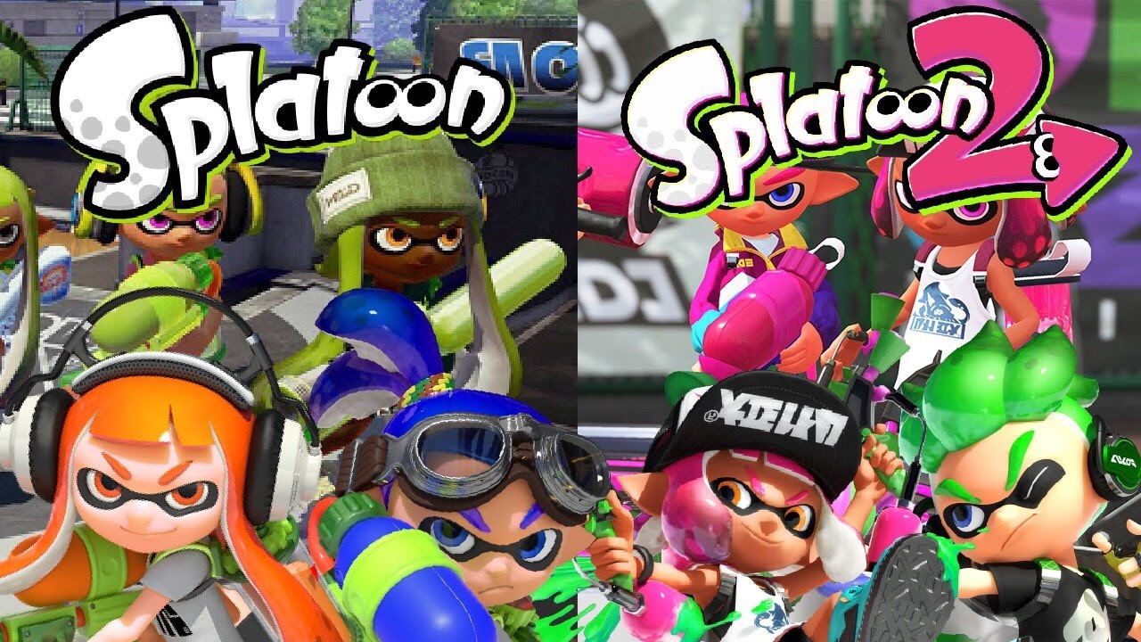 SPLATOON VS SPLATOON 2 COMPARISONS