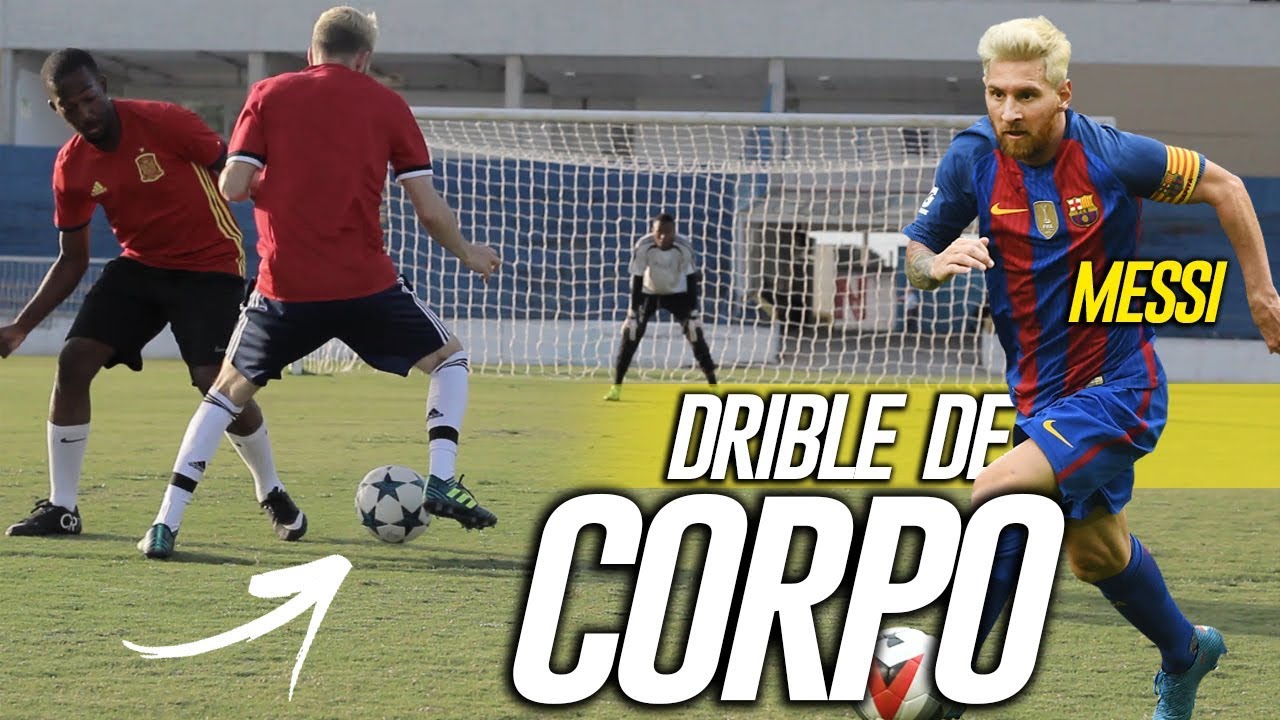 APRENDA DRIBLE DE CORPO DO MESSI - (Lances efetivos de futebol)