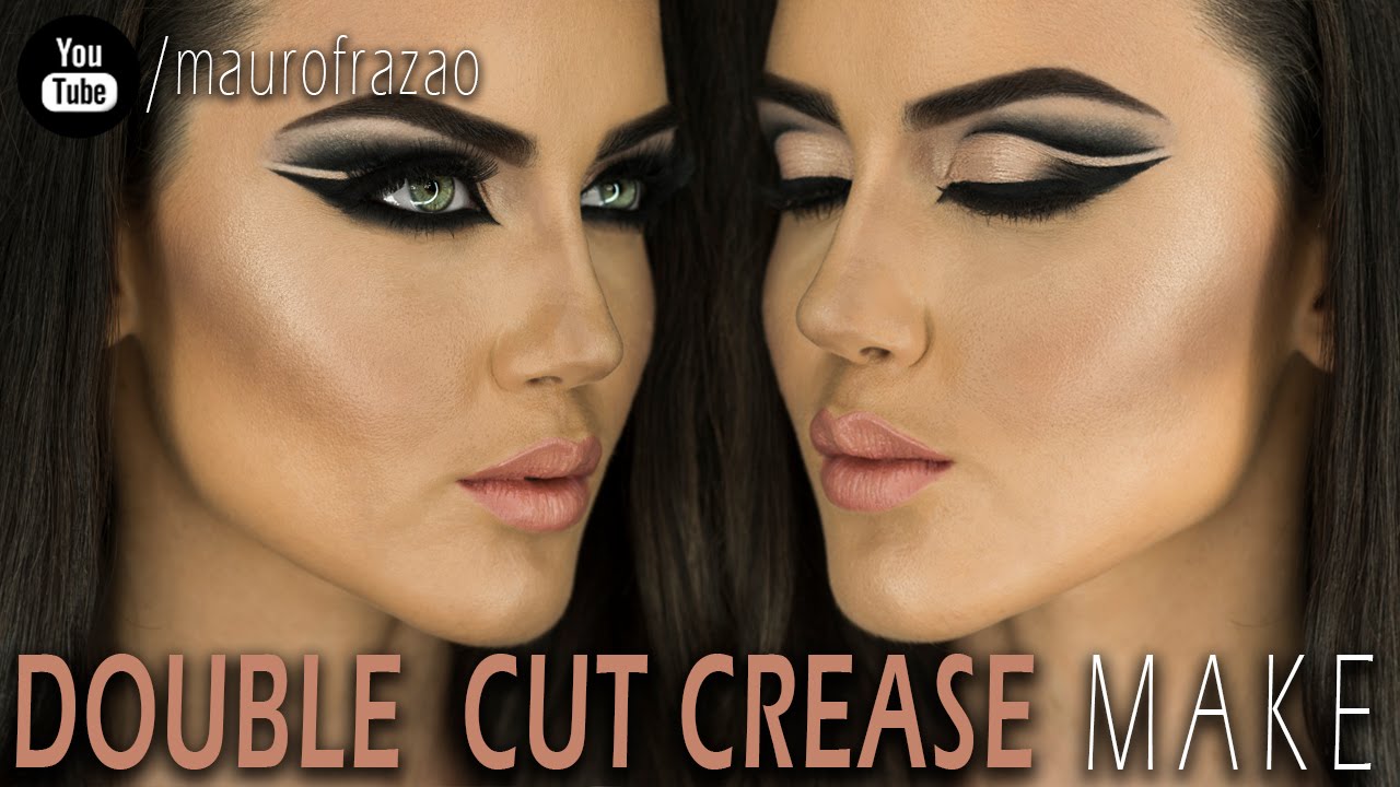 MAQUIAGEM CUT CREASE DUPLO  |    DOUBLE CUT CREASE MAKEUP TUTORIAL @MAUROFRAZAO INSTA
