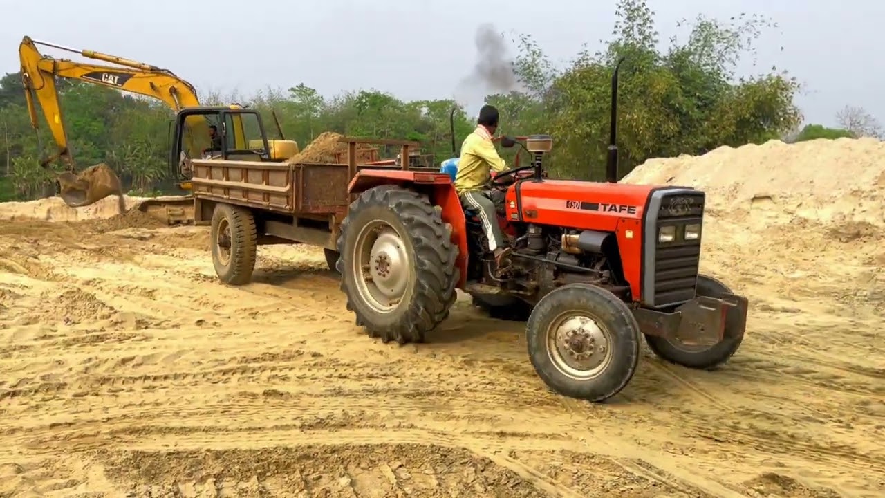 All My Tractor Came To The Field Together, Took Load With A Machine And Went Down With The Load.