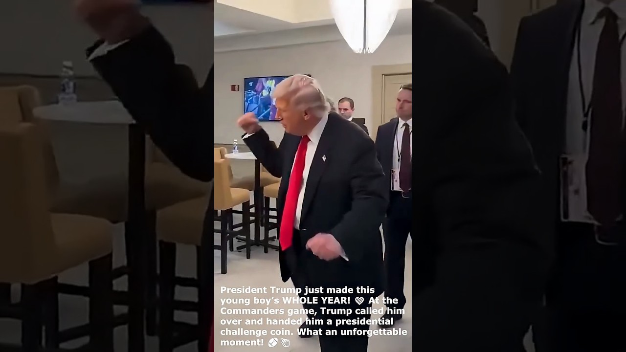 President Donald Trump Makes This Young Boy&rsquo;s WHOLE YEAR ❤️