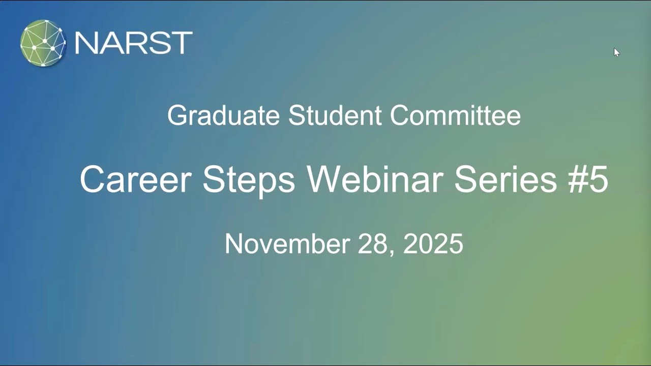 Graduate Student Career Steps Webinar Series #5
