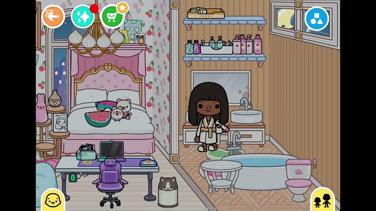 “My Night routine in Toca Boca🌓￼| You should watch this 🌸