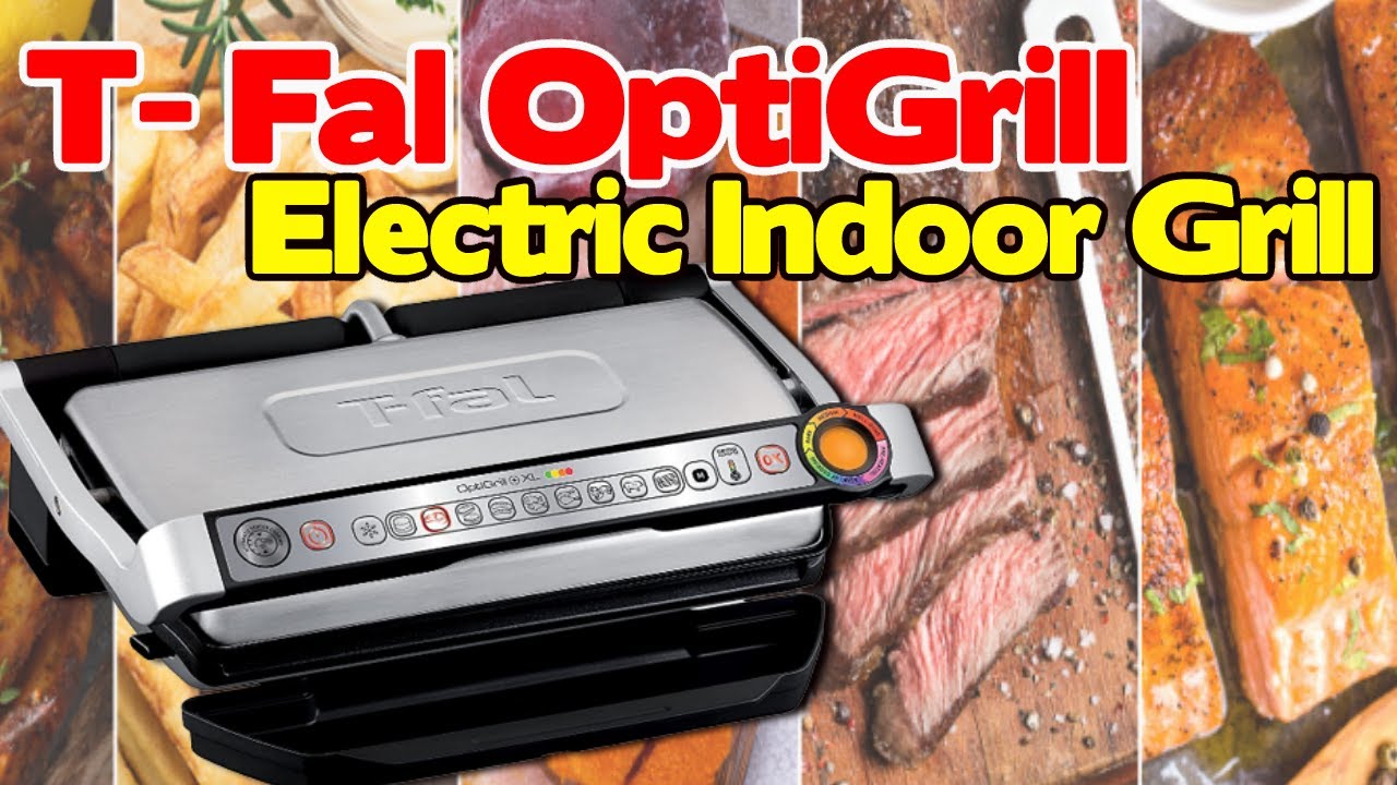 T fal OptiGrill XL Stainless Steel Large Indoor Electric Grill