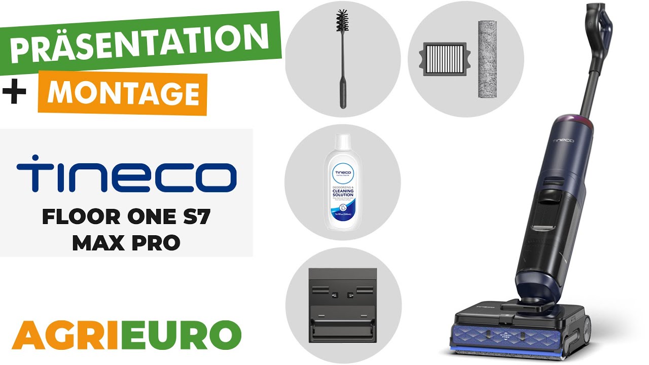 Produkt- und Montagevideo Tineco Floor One S7 Max Pro Bodenreinigungsmaschine