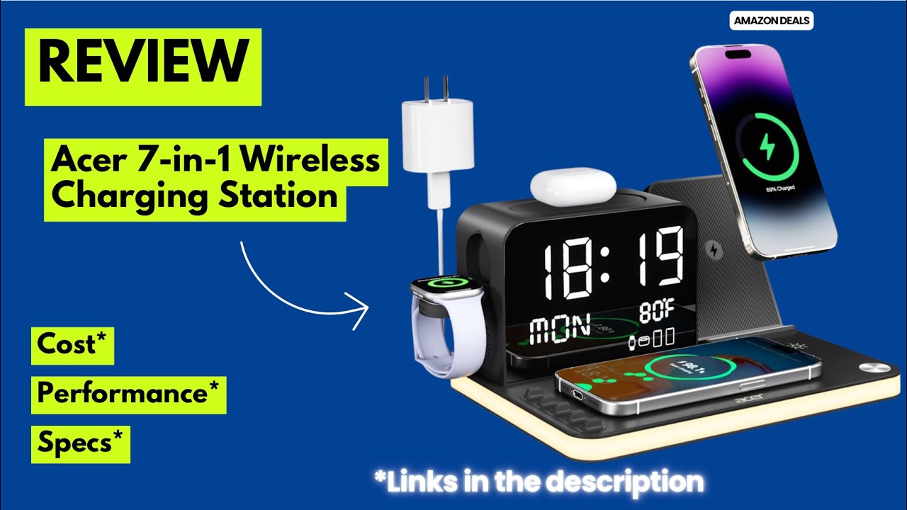 Acer 7-in-1 Wireless Charging Station Review | Best Multi-Device Apple & Android Charger 2025