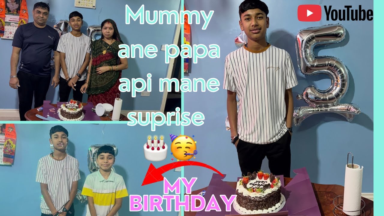 Mummy ane papa api mane suprise🎂🥳||familyvlog|suprisevlog|Birthdayvlog||