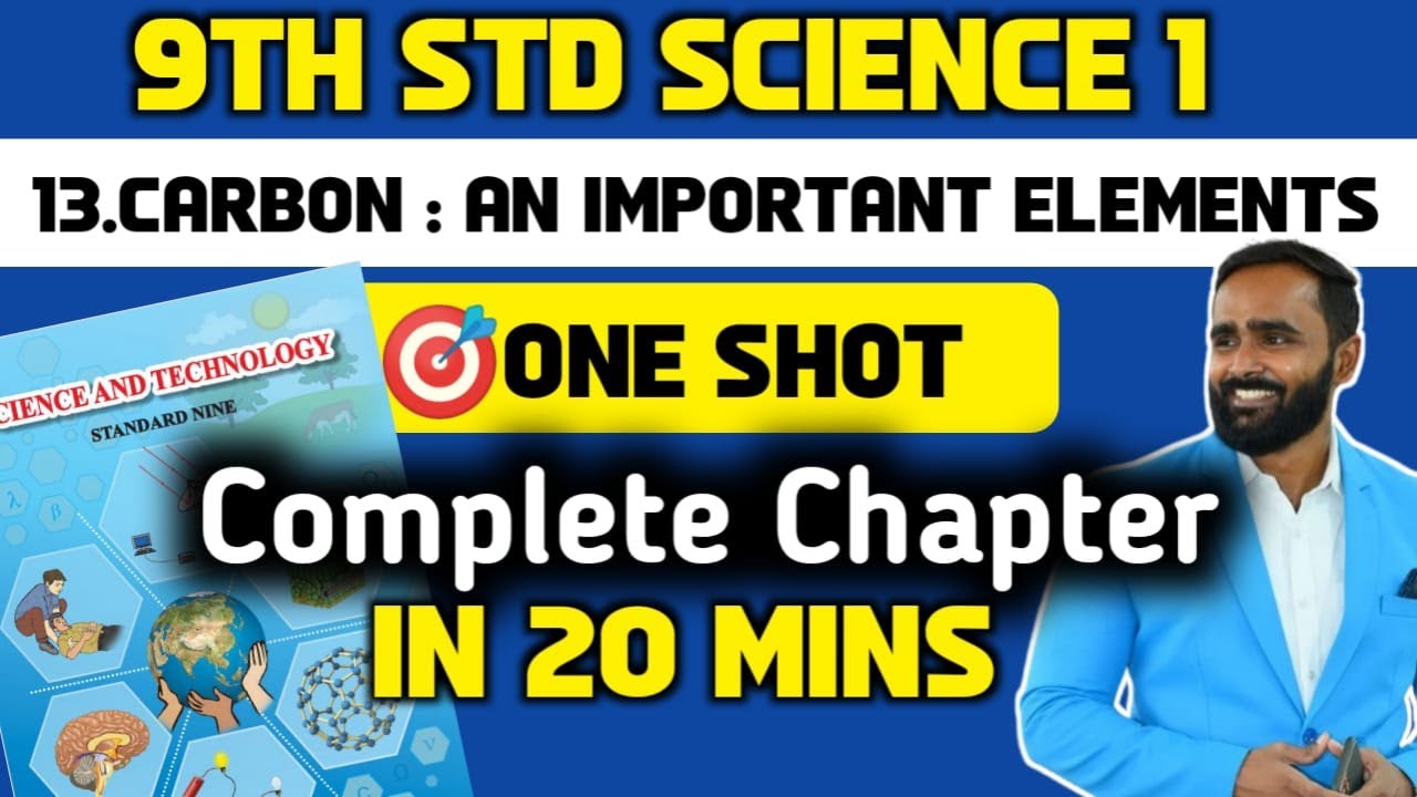 Chapter 13 CARBON : An Important Element | Oneshot 🎯| 9th STD SCIENCE 1 | PRADEEP GIRI SIR