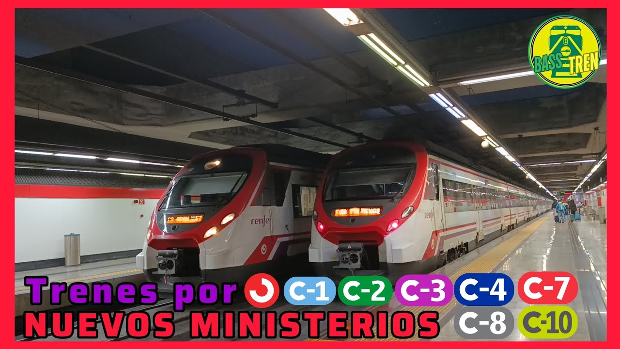 Trenes por Nuevos Ministerios / Cercanías Madrid