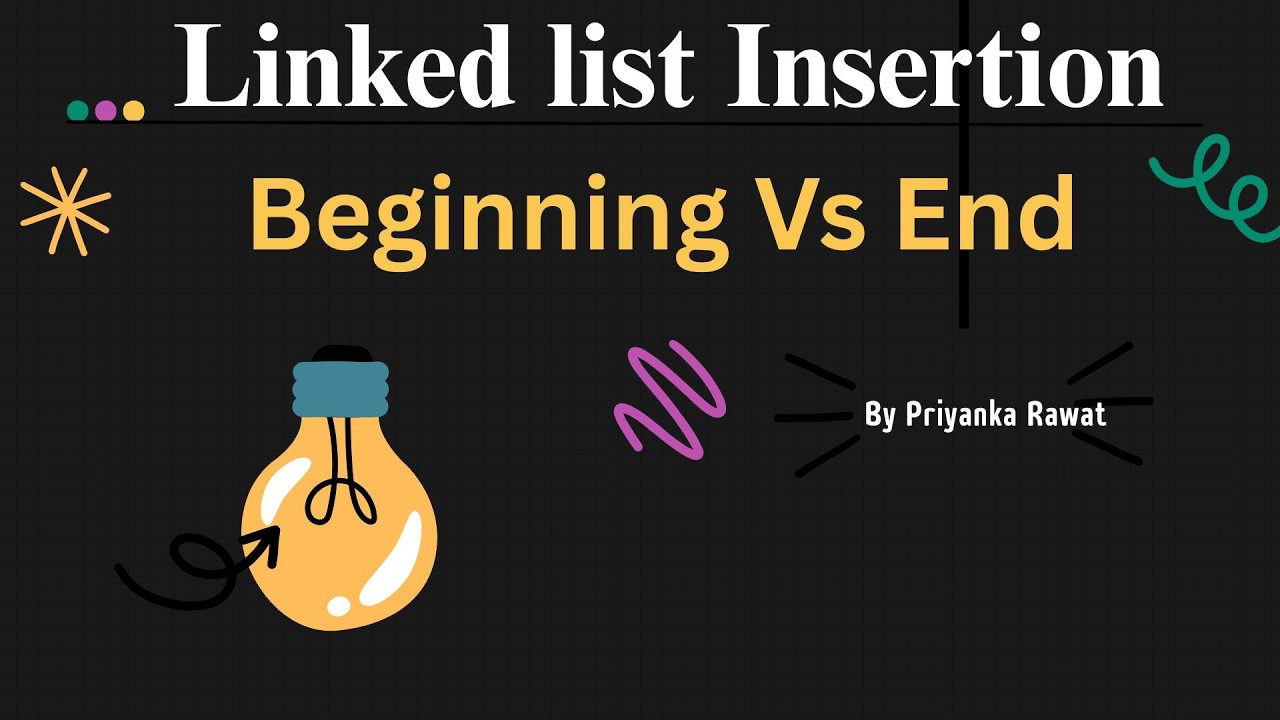 Insertion at Beginning and End in Linked List | Data Structures in C | DSA Tutorial