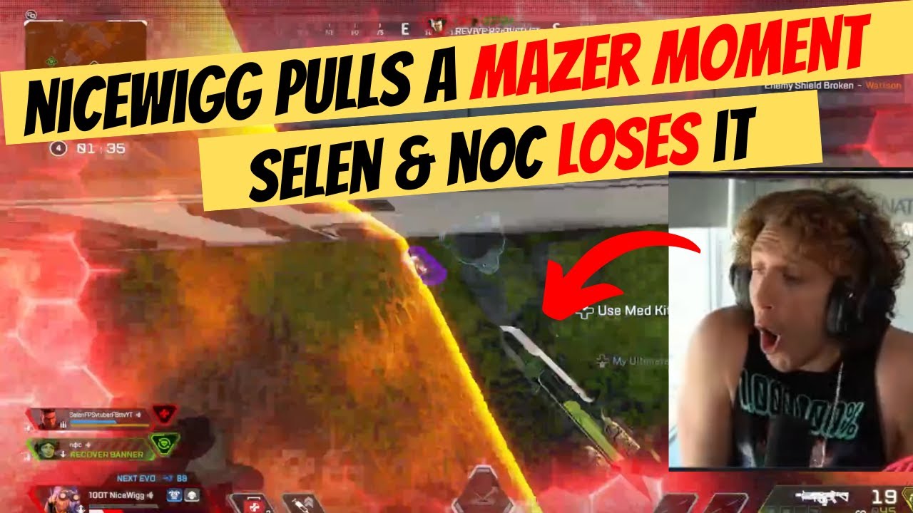 Nicewigg pulls a MAZER MOMENT | Nocturnal & Selen Loses it🤣🤣 #apex #apexclips #apexlegendsclips