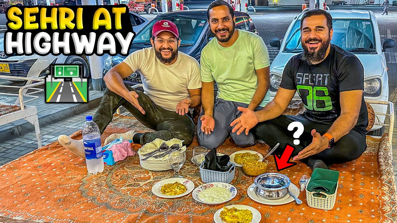 Sehri karne highway chale gae 🥘🛻 Long drive ka maza agaya