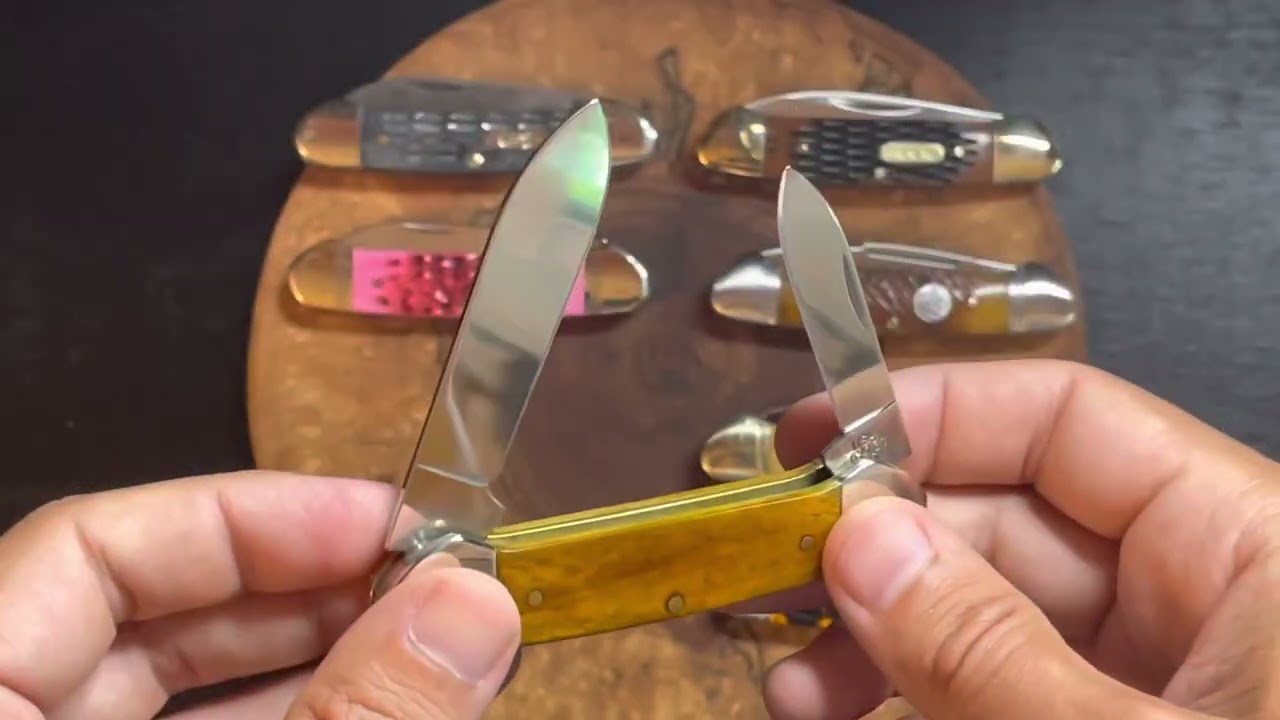 Traditional Pocket Knife Collecting; the Canoe Pattern. Case Canoe, Case Butterbean,Buck Canoe +more