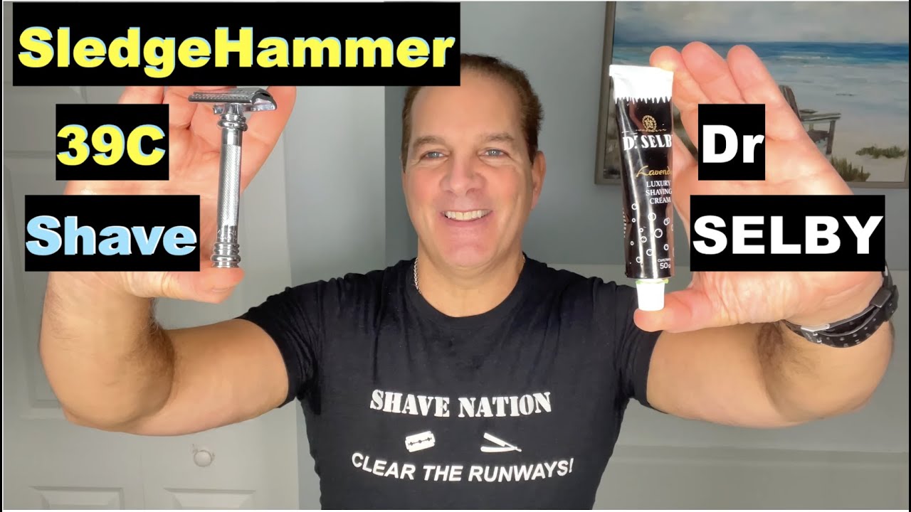 Sledge Hammer 39C Shave with Dr Selby Shaving Cream Tube